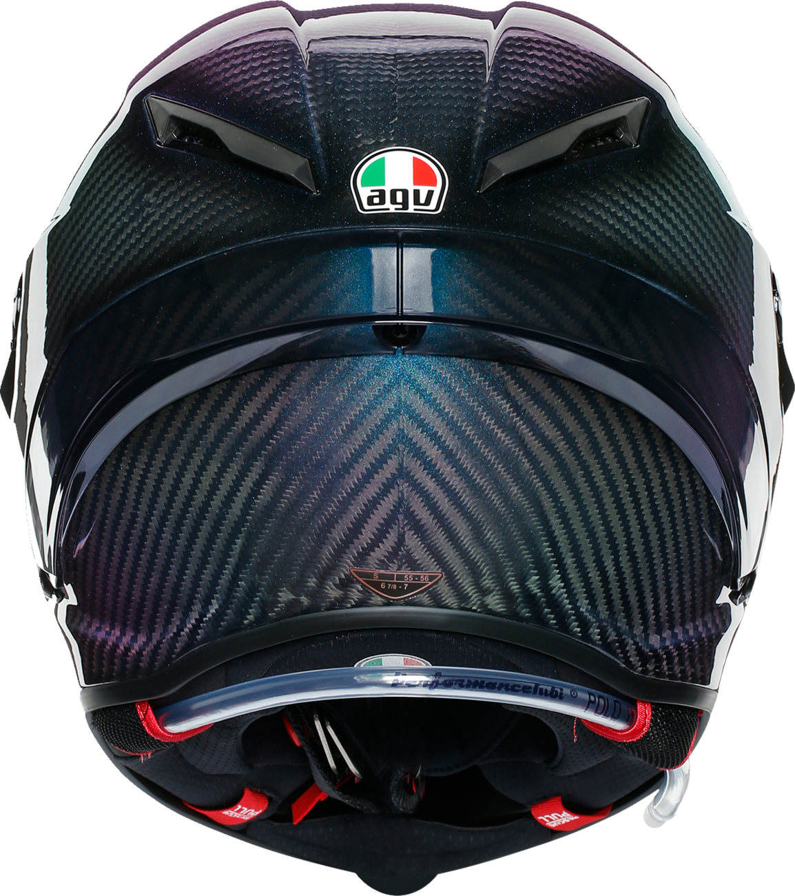 AGV Pista GP RR Iridium Carbon motorcycle helmet in large size, featuring sleek design and vivid iridium finish.