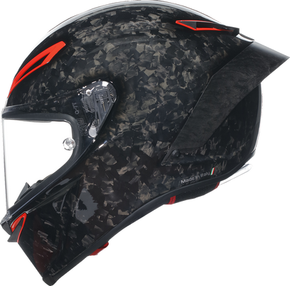 AGV Pista GP RR Carbonio Forgiato Italia Edition motorcycle helmet, medium size, with sleek carbon fiber design and racing details.
