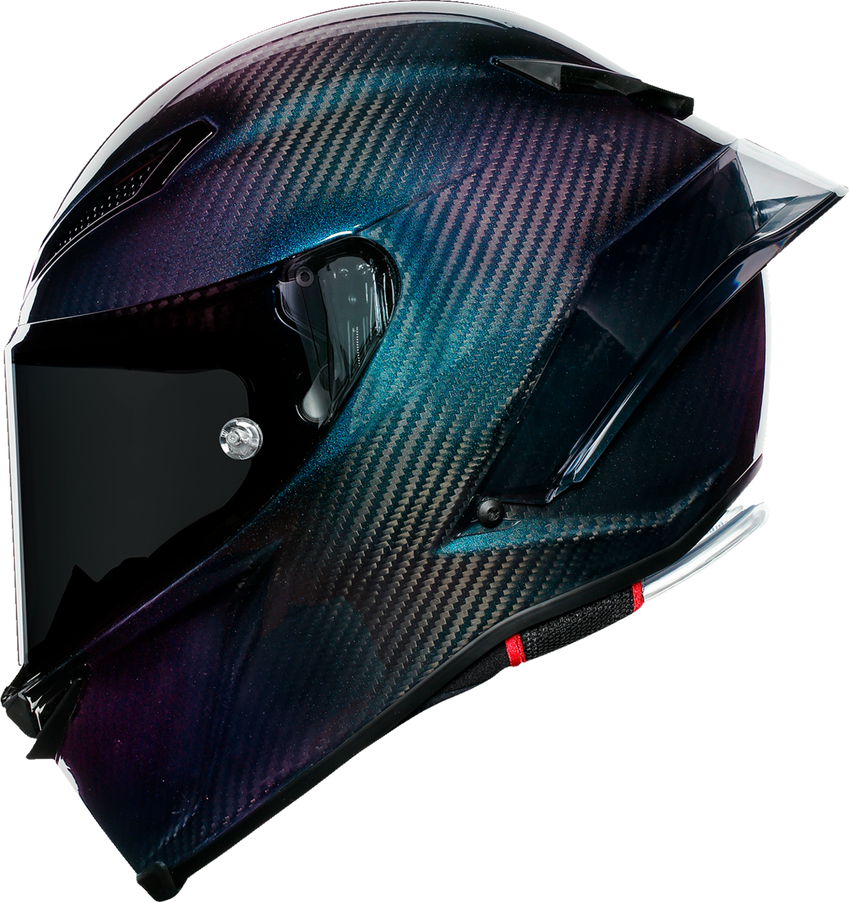 AGV Pista GP RR Iridium Carbon motorcycle helmet in large size, featuring aerodynamic design and carbon fiber finish.