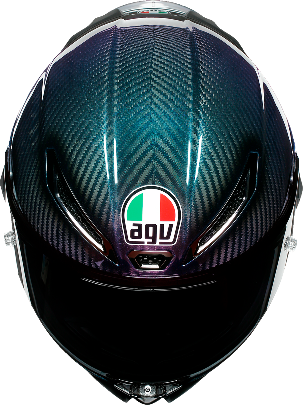 AGV Pista GP RR Iridium Carbon motorcycle helmet in large size with sleek iridium finish and aerodynamic design.