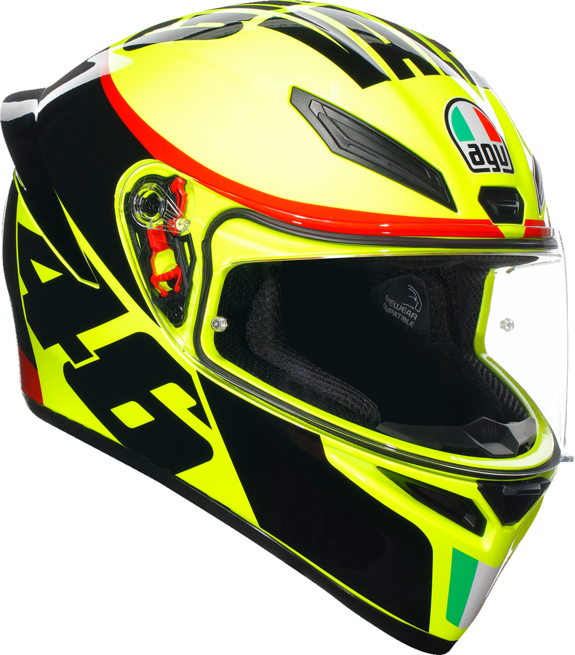 AGV K1 S Grazie Vale motorcycle helmet in XL with sleek design and vented shell, featuring clear visor and bold graphics.
