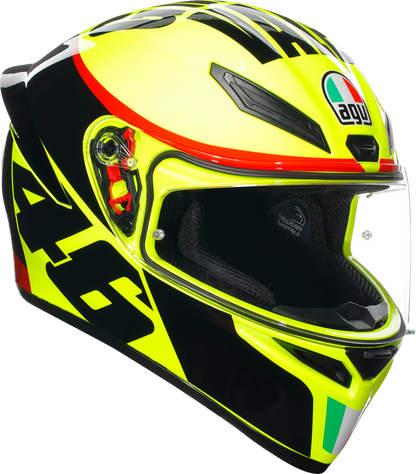 AGV K1 S Grazie Vale motorcycle helmet in large, lightweight design with anti-scratch visor and advanced ventilation system.