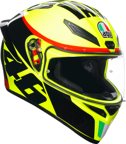 AGV K1 S Grazie Vale motorcycle helmet in large, lightweight design with anti-scratch visor and advanced ventilation system.