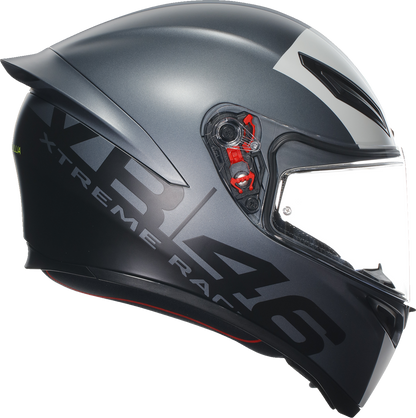 AGV K1 S motorcycle helmet in large size, black with aerodynamic design and clear visor, model 2118394003017L.