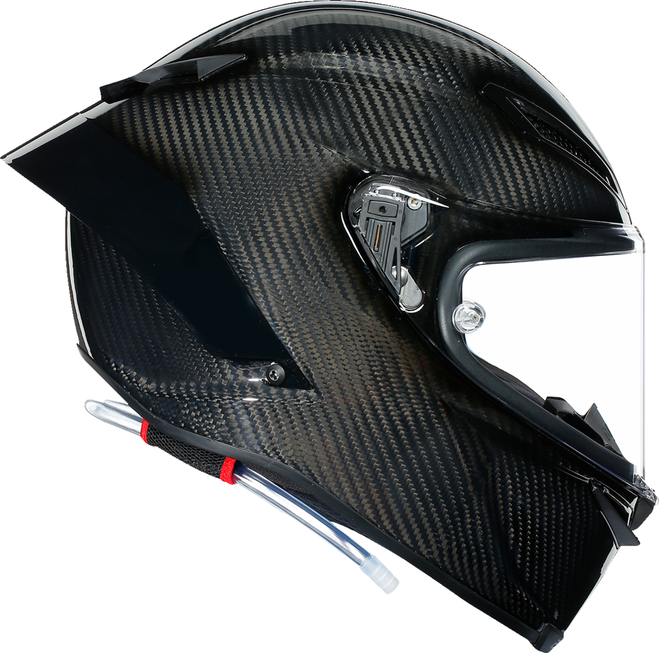 AGV Pista GP RR helmet in glossy carbon finish, large size, with aerodynamic design and detailed visors.