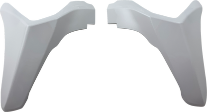 White ARAI Helmets VX-Pro4 top-side air duct set, motorcycle helmet accessory, visible vents and sleek design.