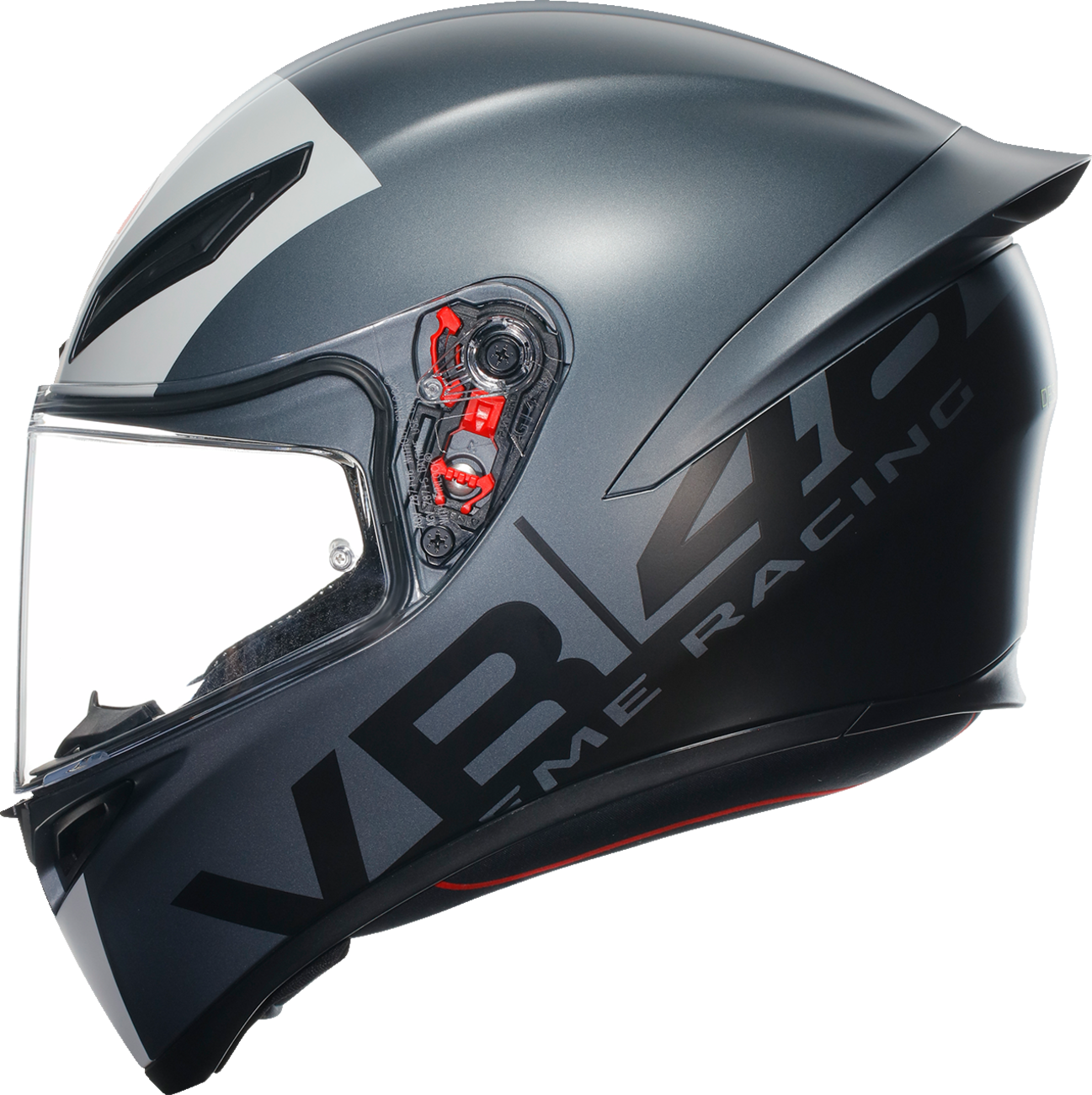 AGV K1 S motorcycle helmet in large size, black with ventilation vents and sleek aerodynamic design.