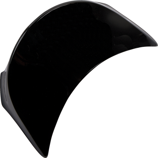 ARAI Helmets XGR Spoiler in Diamond Black attached to Contour-X helmet, showcasing a sleek aerodynamic design.