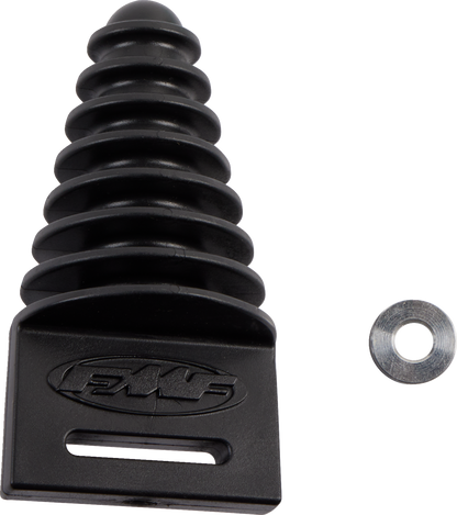 FMF 4.1 RCT slip-on muffler for motorcycles, showcasing its sleek design and lightweight performance features.