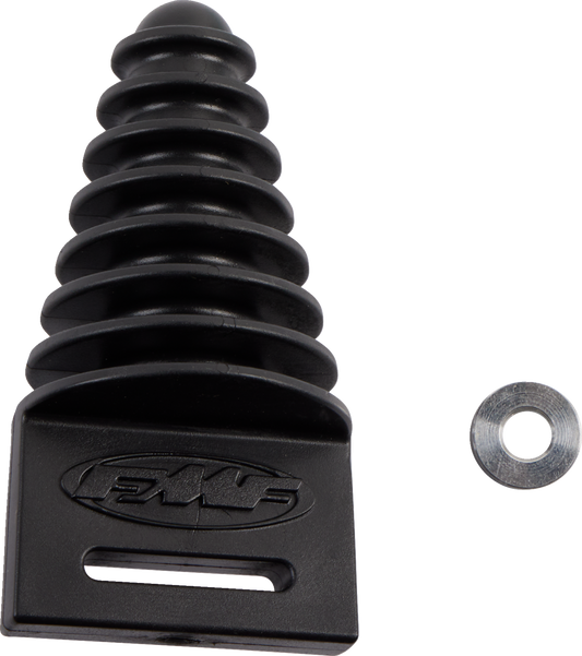 FMF 4.1 RCT slip-on muffler for motorcycles, showcasing its sleek design and lightweight performance features.