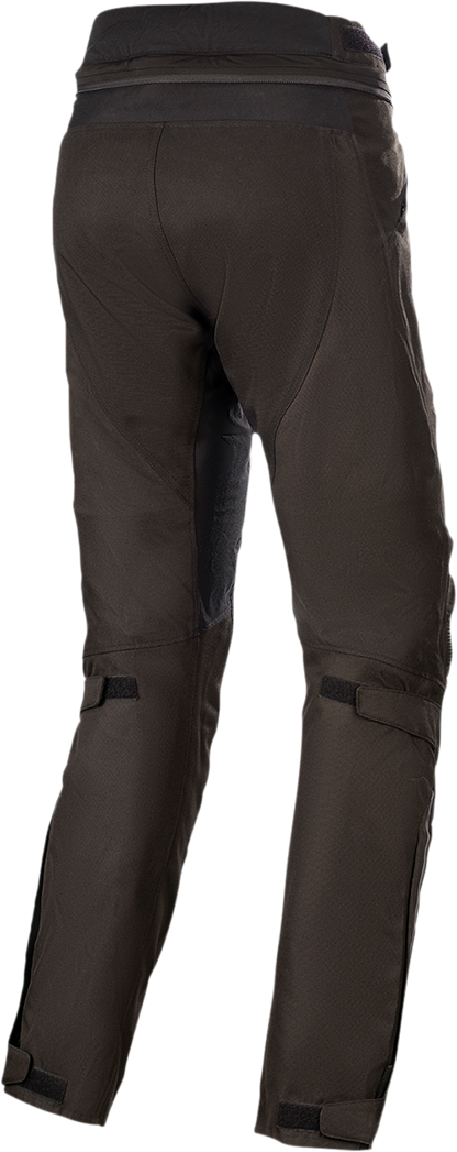 Alpinestars Stella Gravity Drystar® motorcycle pants in black, 2XL, with protective armor and adjustable straps.