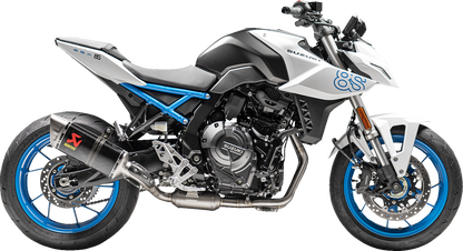 AKRAPOVIC Racing Line exhaust system for Suzuki S-S8R1-EEC, lightweight performance upgrade with stainless steel construction.