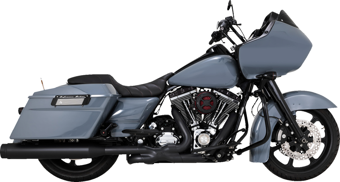 Vance & Hines Power Duals PCX™ Header System in black for motorcycle, showing the sleek dual exhaust headers.