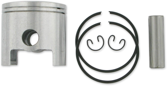 Parts Unlimited piston assembly for Polaris, 72mm diameter, with detailed view of piston and components.