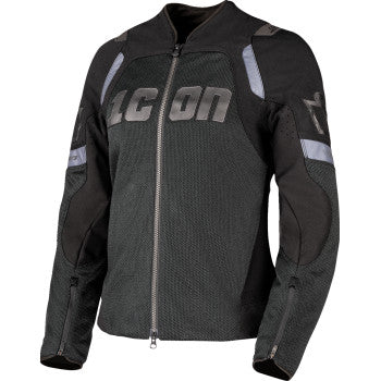 Black ICON Women's Contra3™ Jacket in Small, featuring a sleek design with visible zipper details and a fitted style.
