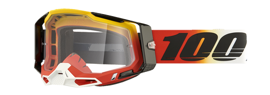 100% Racecraft 2 Goggles - Ogusto - Clear 50009-00024 - Howling Moto