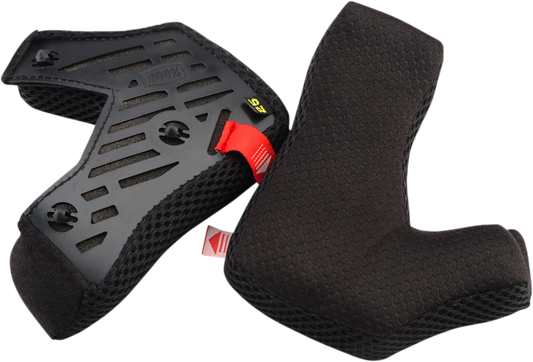 100% Aircraft 2 Cheek Pads - 28 mm 89014-00003 - Howling Moto