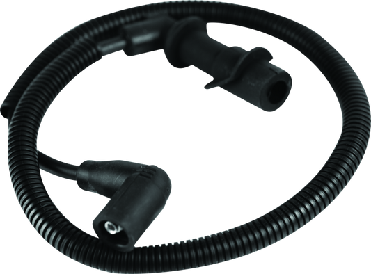 QuadBoss spark plug wires for Polaris Sportsman 700 and Ranger 700, compatible with 2004-2009 models, shown in the image.