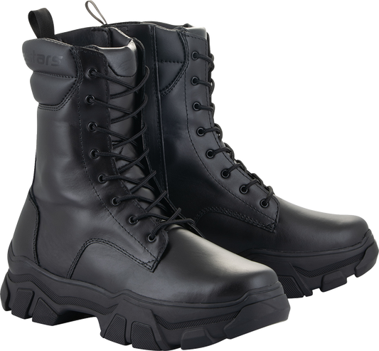 Black Alpinstars Women's Ava Boots EU 39, stylish leather shoes with ankle-high design and buckle accents.