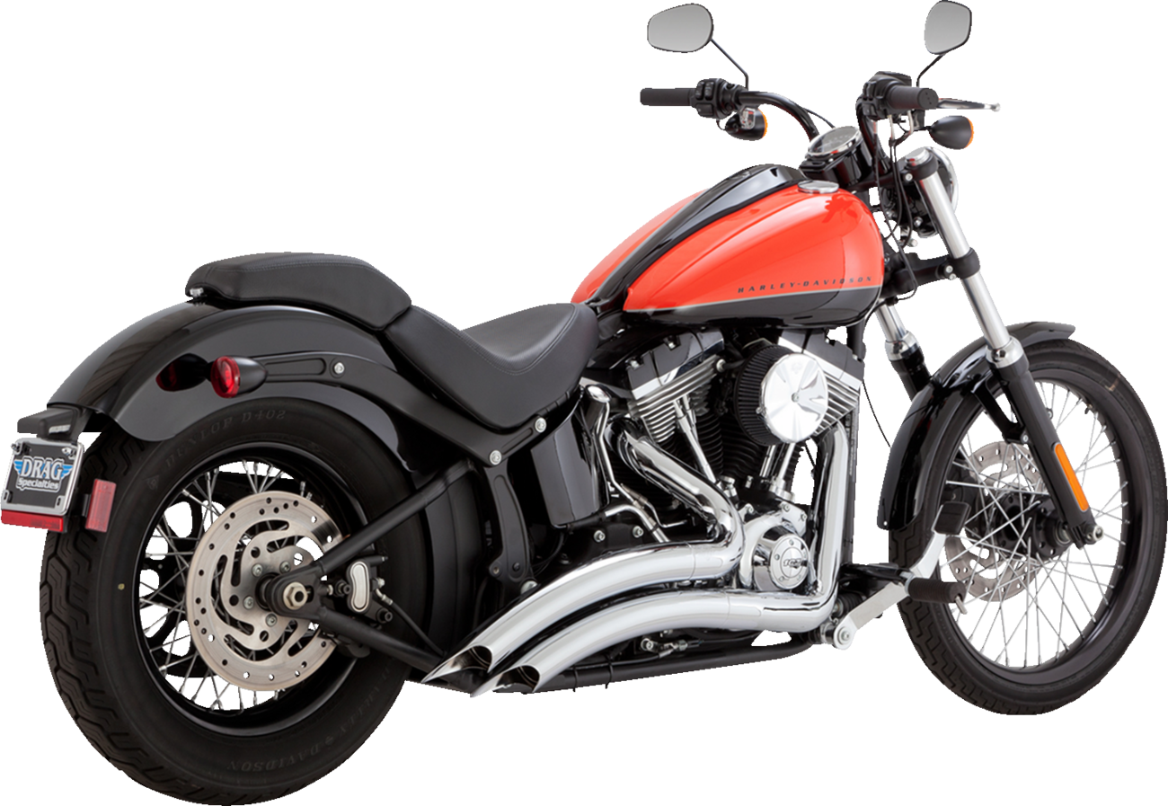 VANCE & HINES, Vance & Hines 26079 Big Radius 2-Into-2 Chrome Exhaust System with Heat Shield