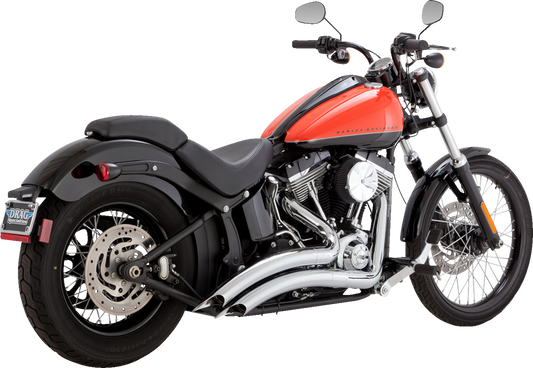 VANCE & HINES, Vance & Hines 26079 Big Radius 2-Into-2 Chrome Exhaust System with Heat Shield