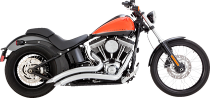 VANCE & HINES, Vance & Hines 26079 Big Radius 2-Into-2 Chrome Exhaust System with Heat Shield