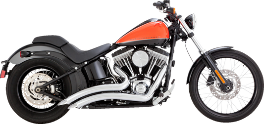 VANCE & HINES, Vance & Hines 26079 Big Radius 2-Into-2 Chrome Exhaust System with Heat Shield