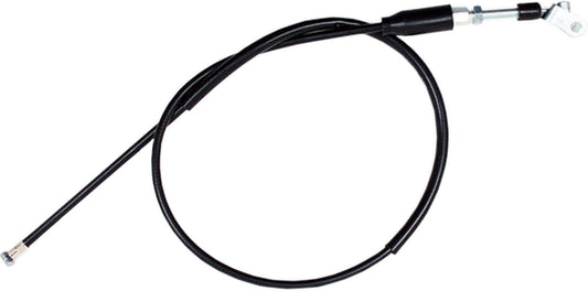 Motion Pro black vinyl clutch cable Part 04-0142 for motorcycle, showing the durable cable with fittings against a neutral background.