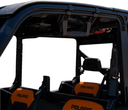 MOOSE Offroad EGRAB-1 custom clamp system grab handle with fold-away mounting on a vehicle for secure gripping.
