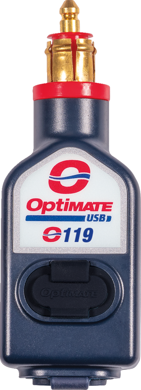TECMATE Dual USB Charger - 180° BIKE Plug - USB-A/USB-C O-119
