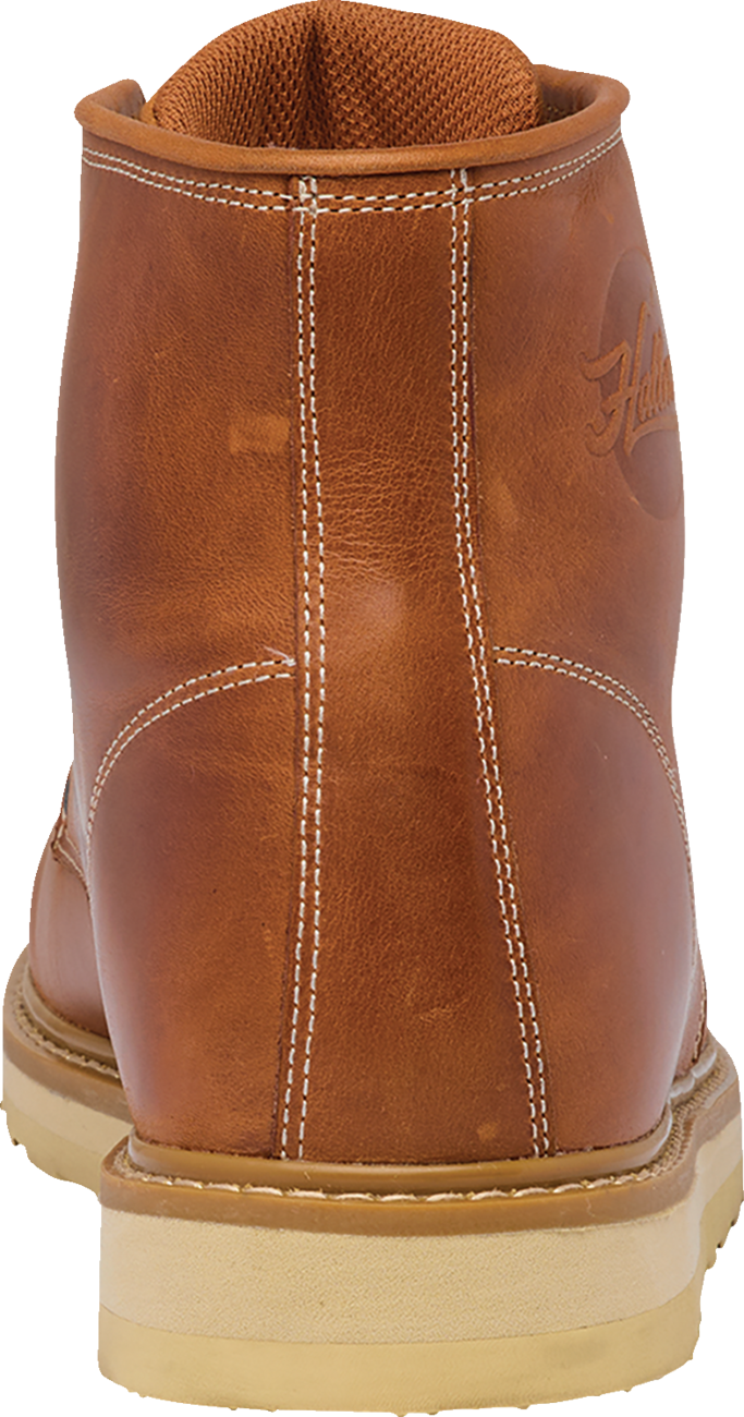 THOR, THOR Hallman Towner Boots - Brown Leather Work Boots with D3O® Ankle Padding and Quick-Dry Lining