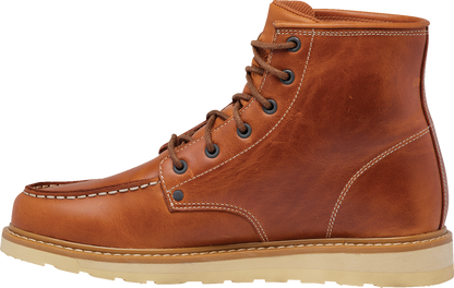 THOR, THOR Hallman Towner Boots - Brown Leather Work Boots with D3O® Ankle Padding and Quick-Dry Lining