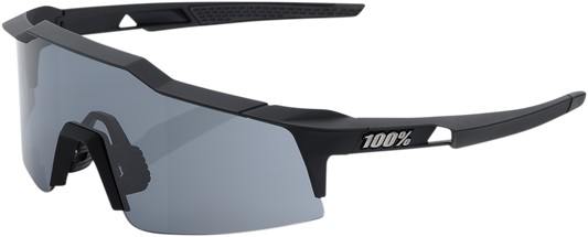100% Speedcraft XS Sunglasses - Black - Smoke 60009-00000 - Howling Moto
