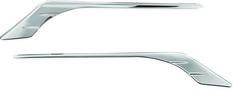 Chrome accent kit for Indian Chieftain fairing turn signals by Kuryakyn, part #5621, featuring sleek trim for enhanced motorcycle styling.