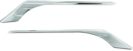 Chrome accent kit for Indian Chieftain fairing turn signals by Kuryakyn, part #5621, featuring sleek trim for enhanced motorcycle styling.