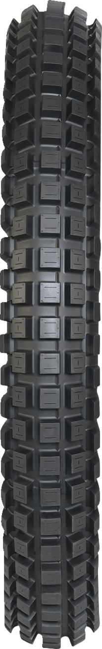 Dunlop Geomax TL01 rear off-road motorcycle tire 120/100R18 with rugged tread pattern and sidewall branding.