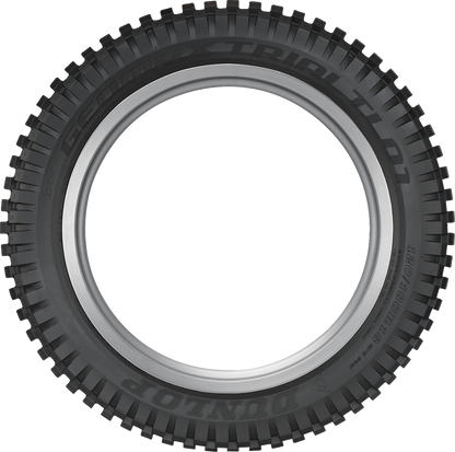Dunlop Geomax TL01 rear off-road motorcycle tire 120/100R18 with rugged tread pattern for off-road riding