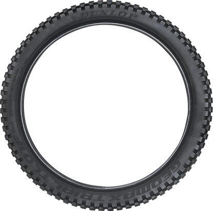Dunlop Geomax TL01 front off-road motorcycle tire in 80/100-21 size with 51M load rating, shown in the image.