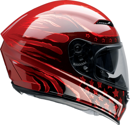 Z1R Jackal helmet in Patriot Red, XS size, featuring aerodynamic design and matte finish, by Z1R.