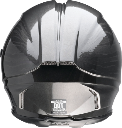 Z1R Jackal Patriot Stealth XS motorcycle helmet showing black matte finish with visor and ventilation details