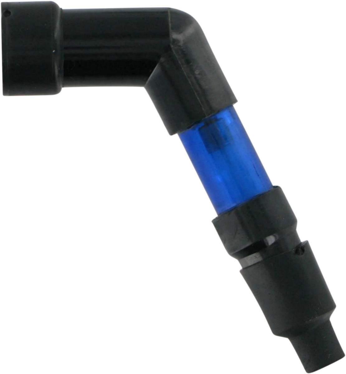 Blue PARTS UNLIMITED 120-degree spark plug cap, model DS305013, shown on a white background.