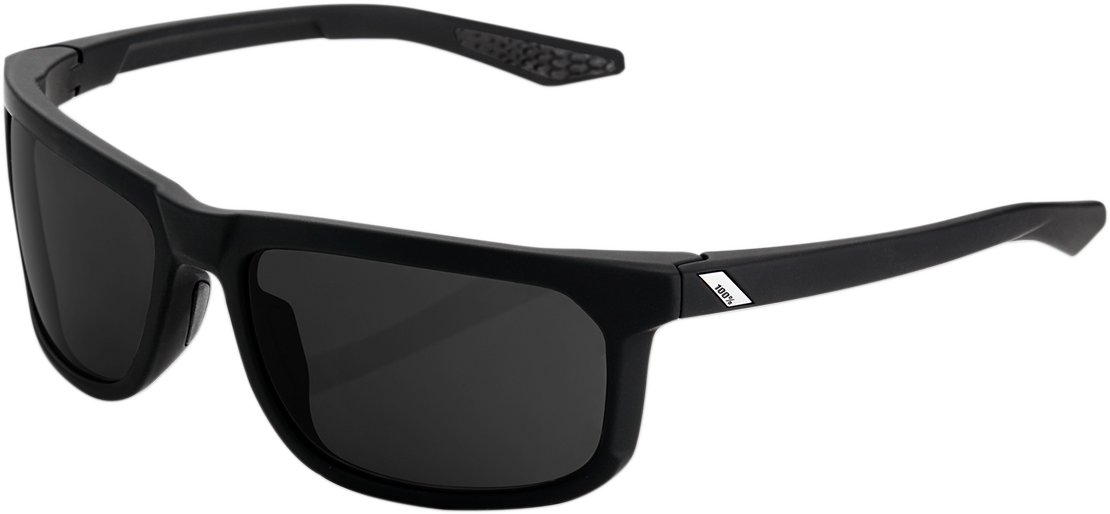 100% Hakan Sunglasses - Black - Gray PeakPolar 61036-100-47 - Howling Moto