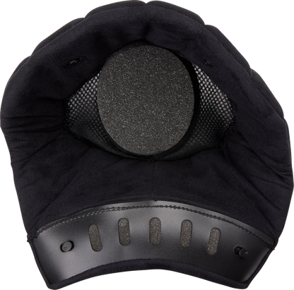 Black AGV X101 helmet replacement liner in large size, designed for comfort and safety inside the helmet.