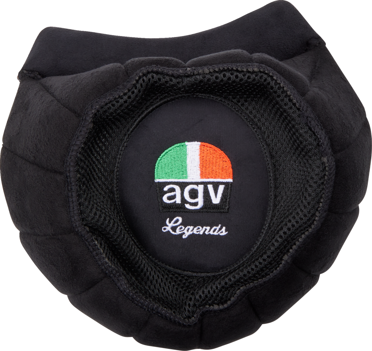 Black XL AGV X101 helmet liner replacement part, showing the padded interior for helmet comfort and fit.