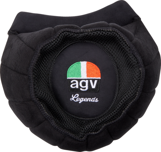 Black XL AGV X101 helmet liner replacement part, showing the padded interior for helmet comfort and fit.