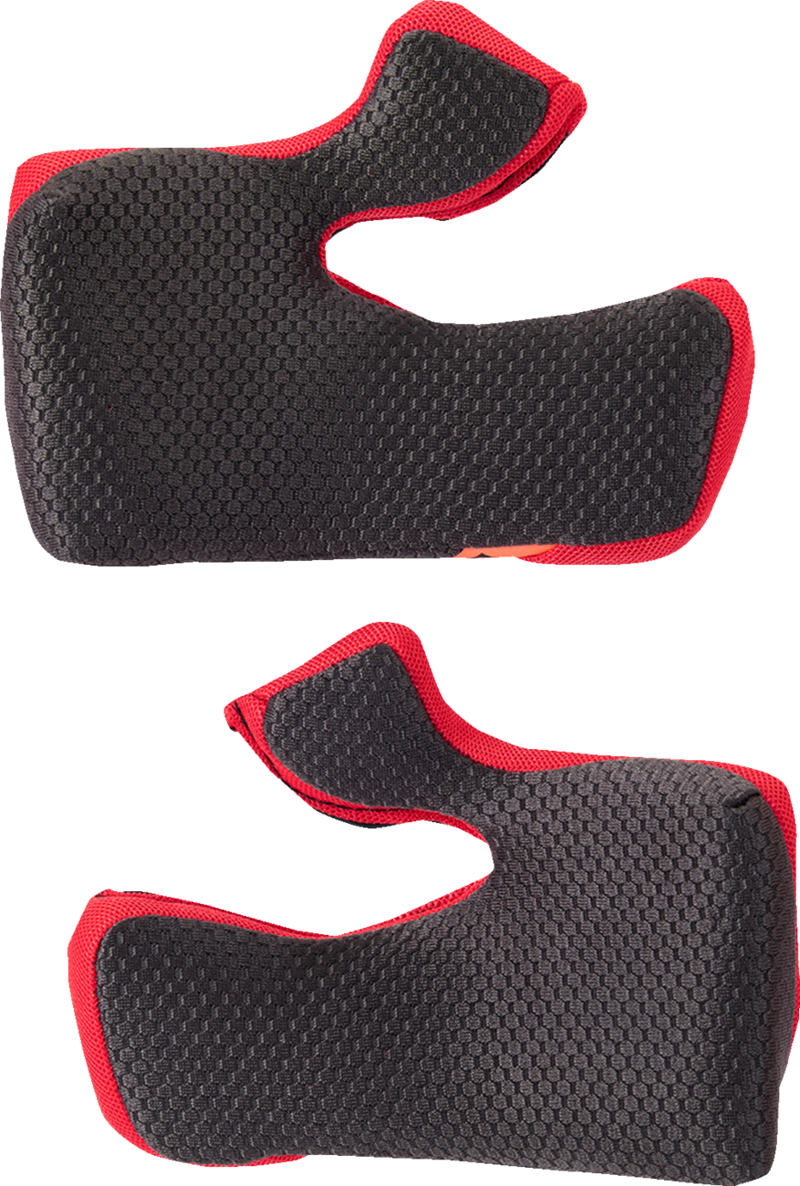 Alpinestars Supertech M10 motorcycle helmet cheek pads in 2XL Plus size with 5mm thickness, shown in the image.