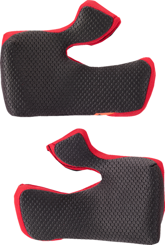 Alpinestars Supertech M10 motorcycle helmet cheek pads in 2XL Plus size with 5mm thickness, shown in the image.