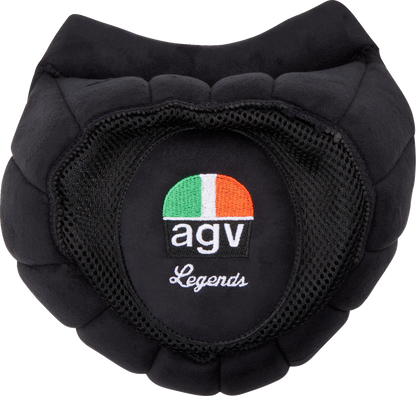 Black AGV X101 helmet replacement liner in large size, showing the interior padding and comfort lining.