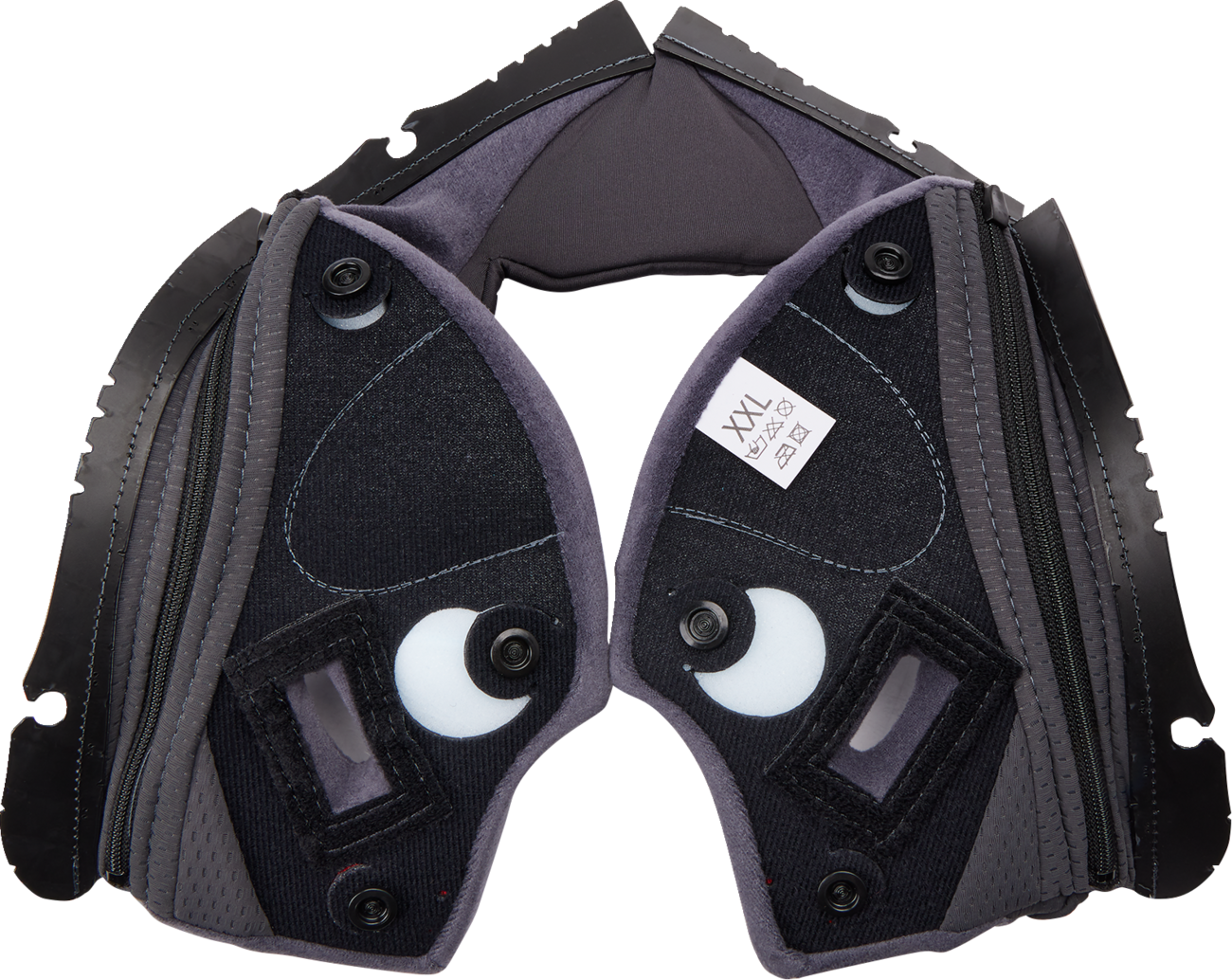 AGV Pista GP RR Cheek Pads - Gray/Cyan, 2XL - Part 201850005623G2X