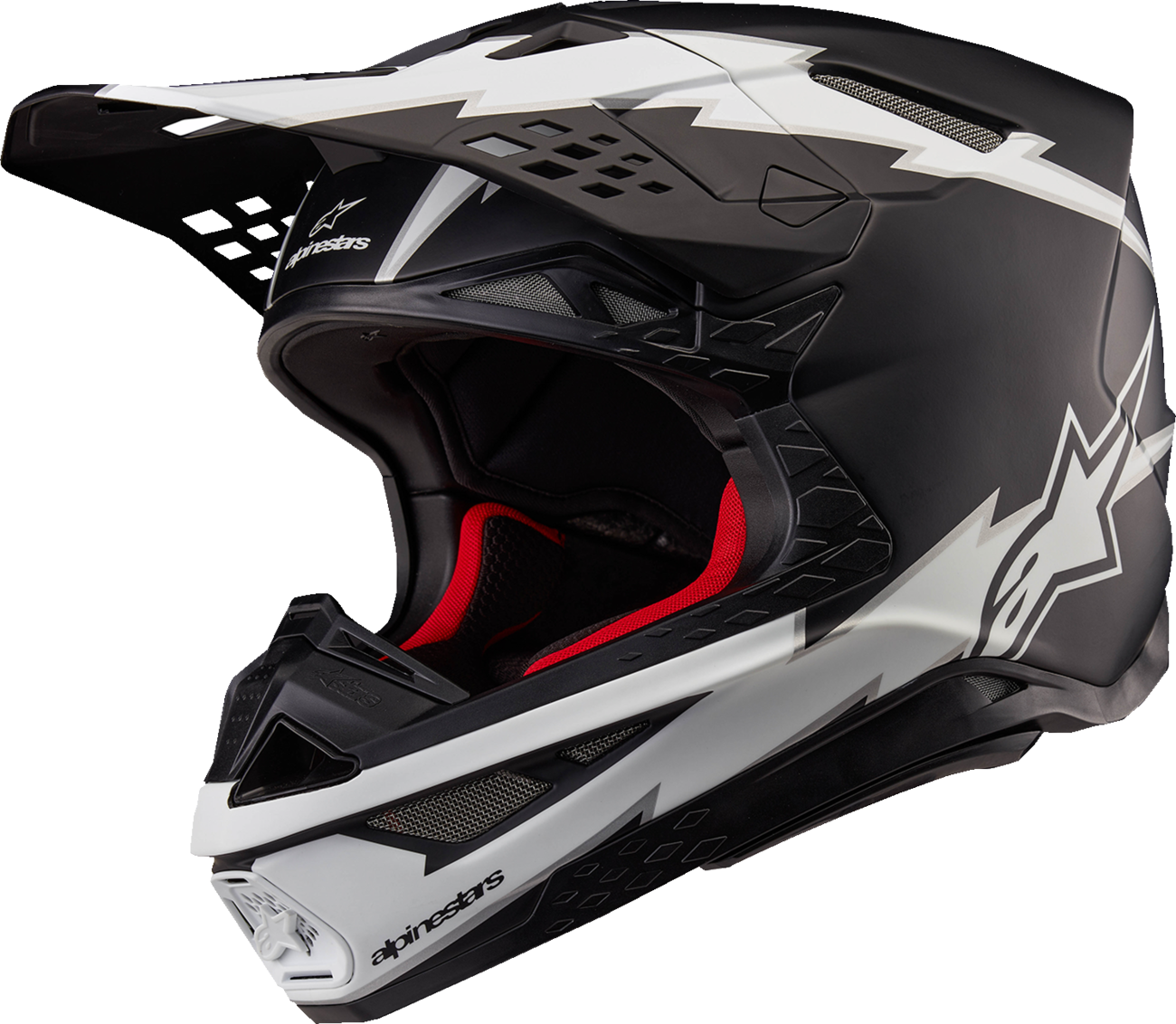 ALPINESTARS, Alpinestars Supertech M10 Helmet - Ampress MIPS® Matte Black/White XS